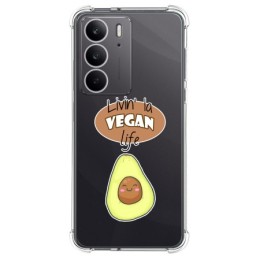 Funda Silicona Antigolpes para Realme C75 diseño Vegan Life Dibujos