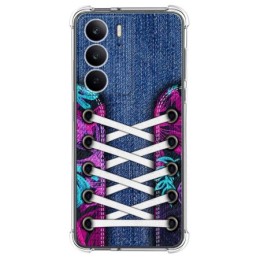 Funda Silicona Antigolpes para Realme C75 diseño Zapatillas 06 Dibujos