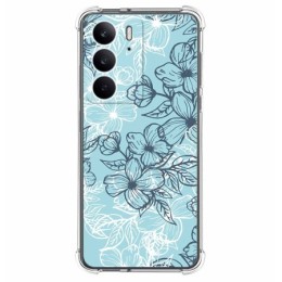 Funda Silicona Antigolpes para Realme C75 diseño Flores 03 Dibujos