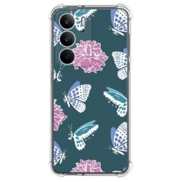 Funda Silicona Antigolpes para Realme C75 diseño Flores 10 Dibujos