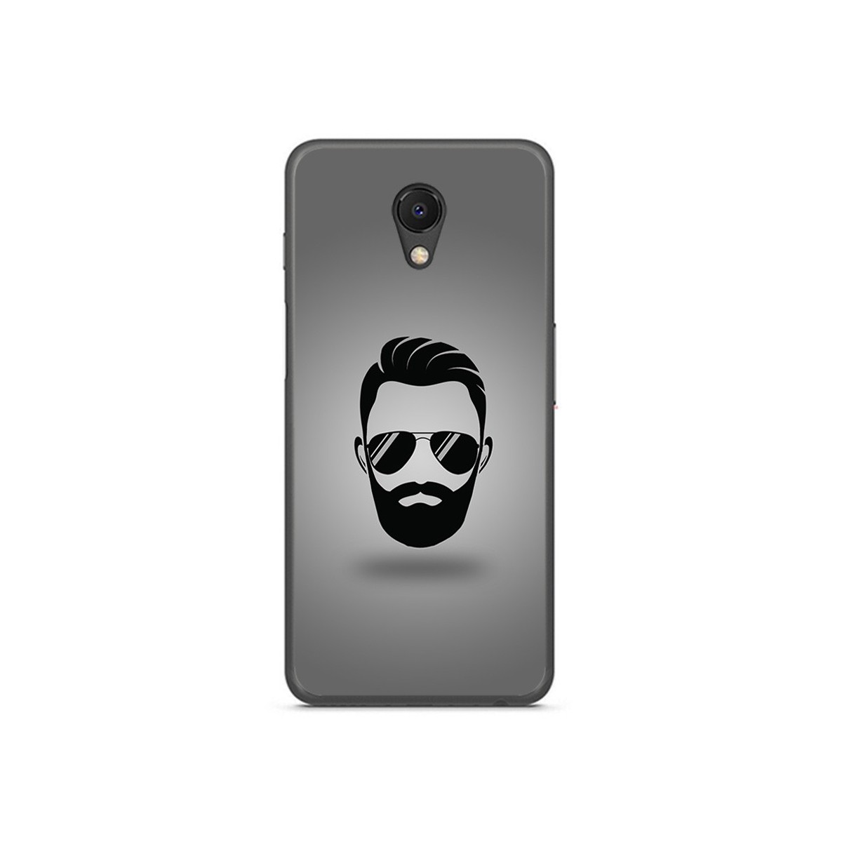 Funda Gel Tpu para Meizu M6S Diseño Barba Dibujos