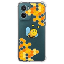 Funda Silicona Antigolpes para Motorola Moto G05 / E15 diseño Abeja Dibujos