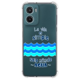 Funda Silicona Antigolpes para Motorola Moto G05 / E15 diseño Agua Dibujos