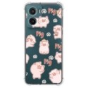 Funda Silicona Antigolpes para Motorola Moto G05 / E15 diseño Cerdos Dibujos