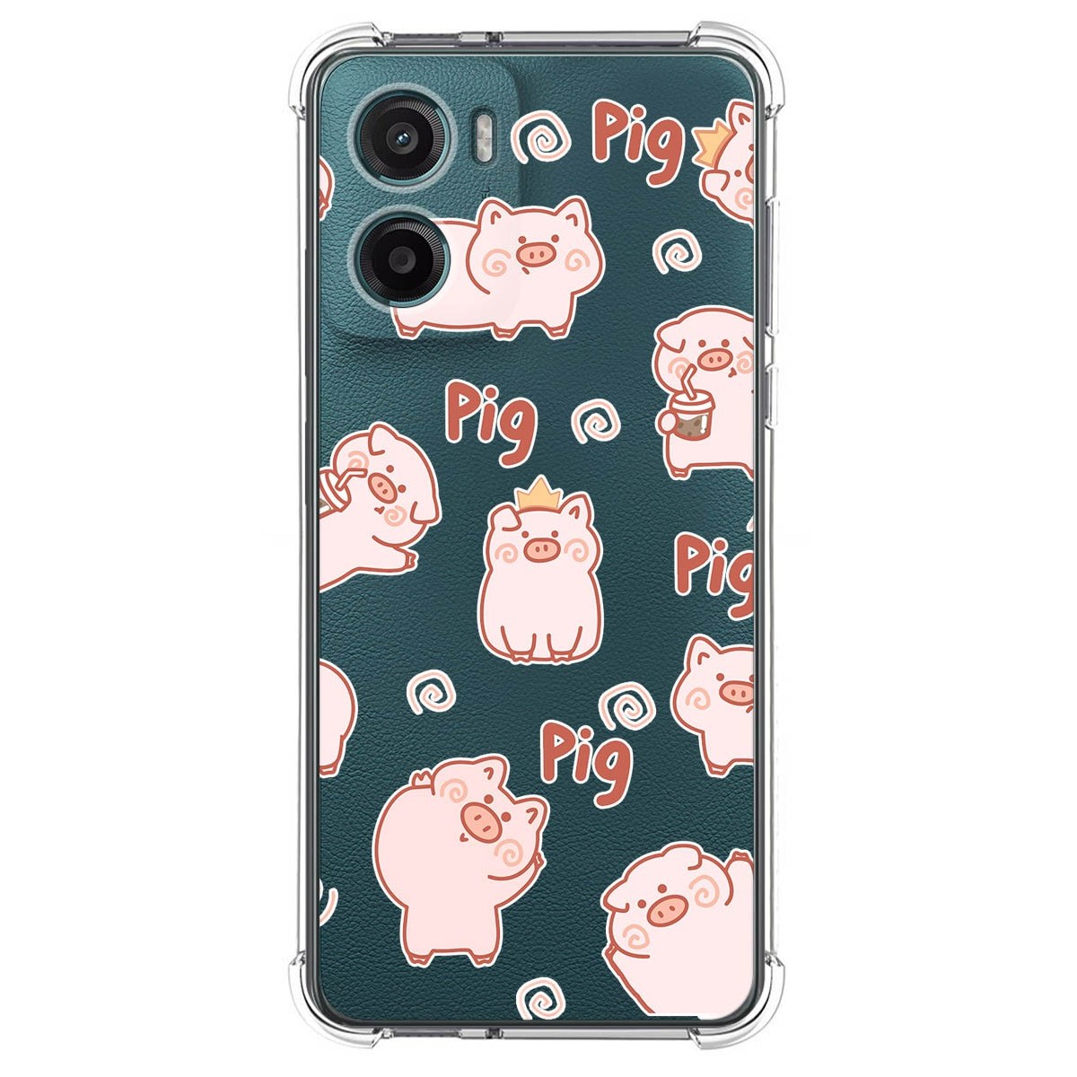Funda Silicona Antigolpes para Motorola Moto G05 / E15 diseño Cerdos Dibujos