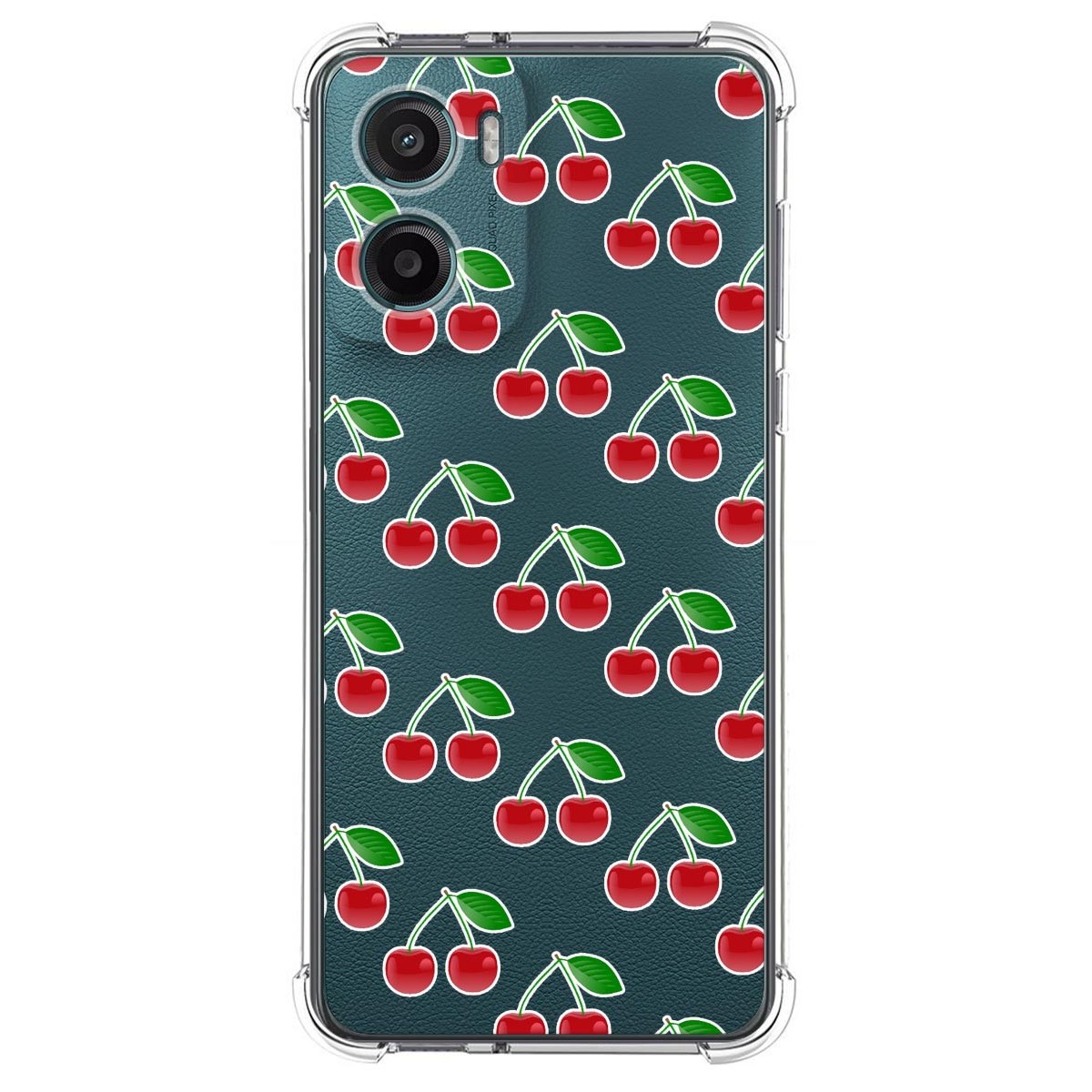Funda Silicona Antigolpes para Motorola Moto G05 / E15 diseño Cerezas Dibujos