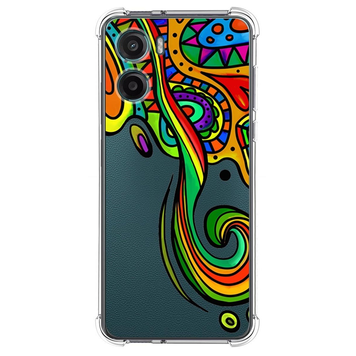 Funda Silicona Antigolpes para Motorola Moto G05 / E15 diseño Colores Dibujos