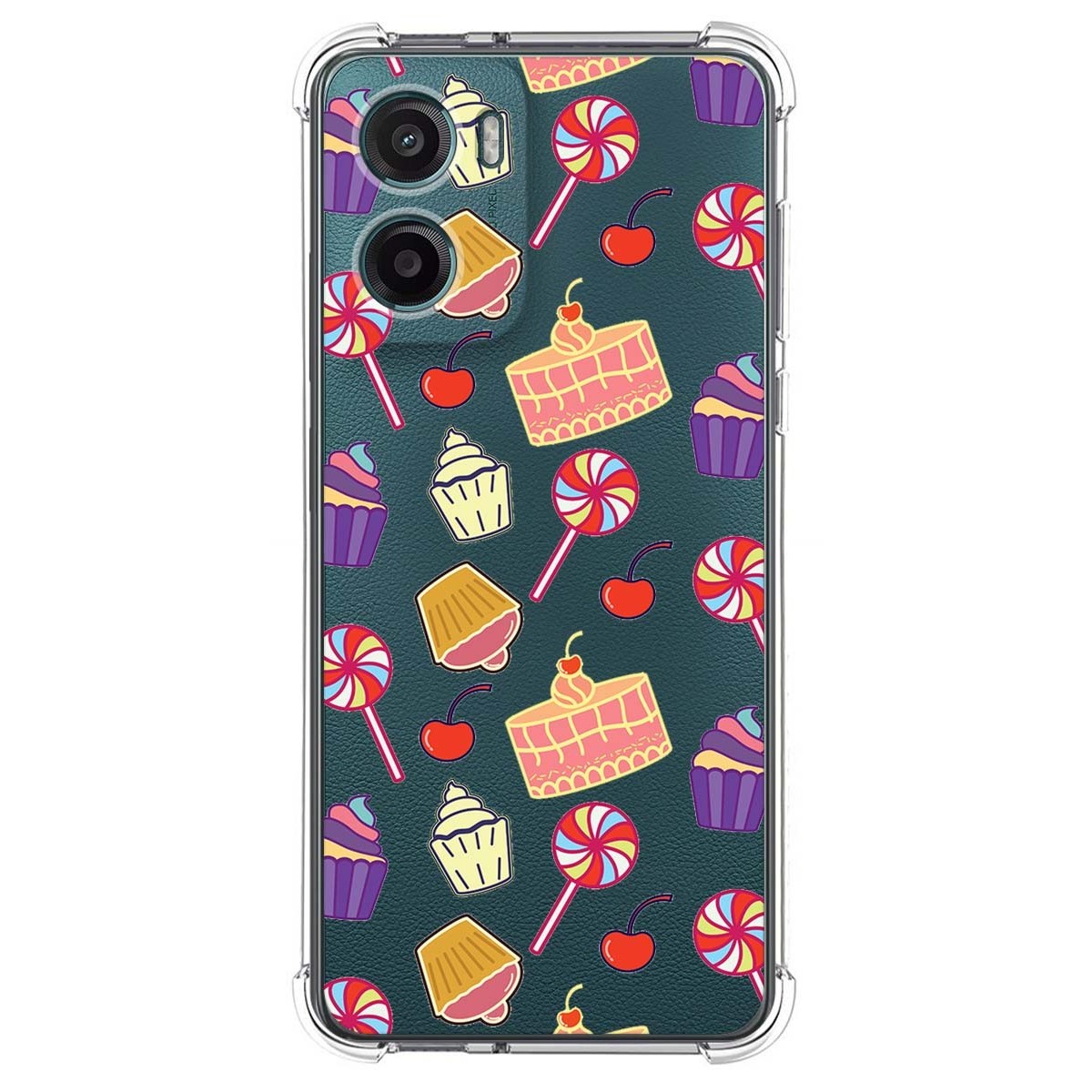 Funda Silicona Antigolpes para Motorola Moto G05 / E15 diseño Dulces 01 Dibujos