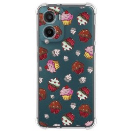 Funda Silicona Antigolpes para Motorola Moto G05 / E15 diseño Muffins Dibujos