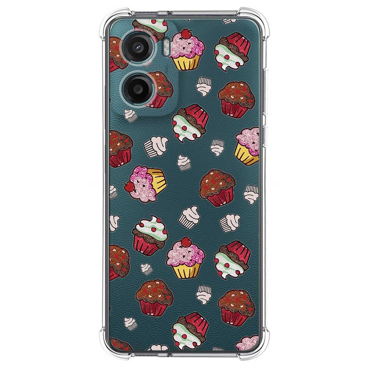 Funda Silicona Antigolpes para Motorola Moto G05 / E15 diseño Muffins Dibujos