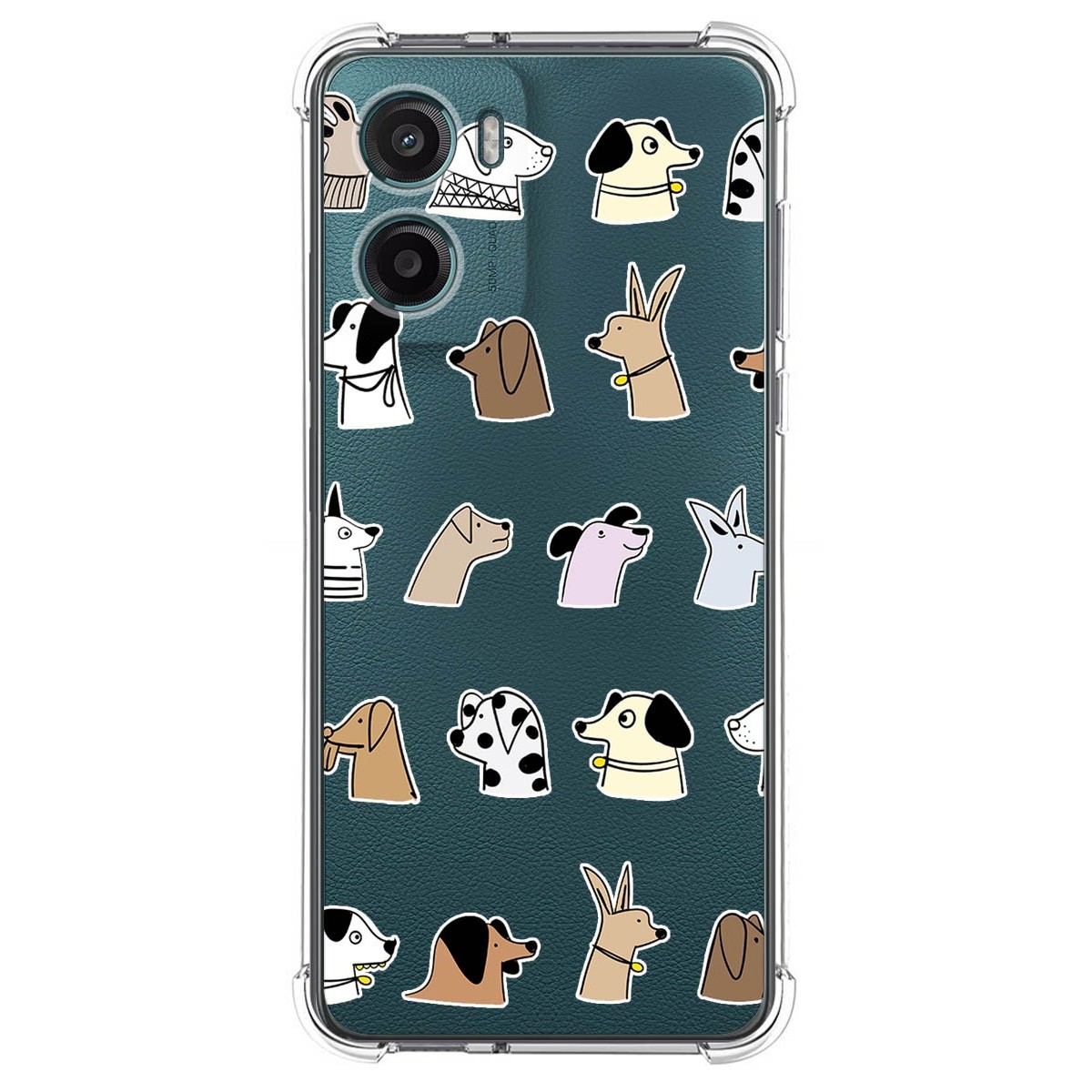 Funda Silicona Antigolpes para Motorola Moto G05 / E15 diseño Perros Dibujos