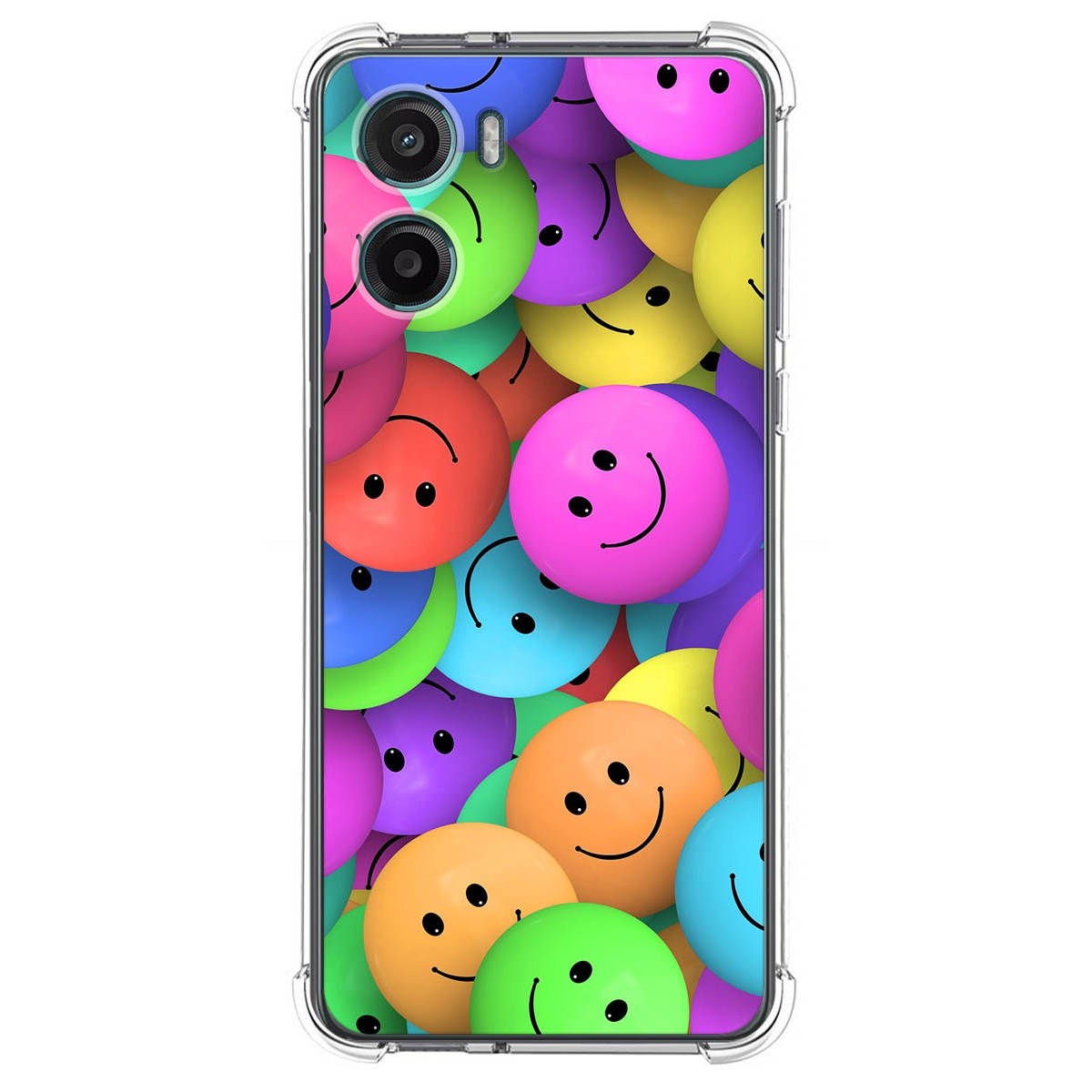 Funda Silicona Antigolpes para Motorola Moto G05 / E15 diseño Smile Dibujos