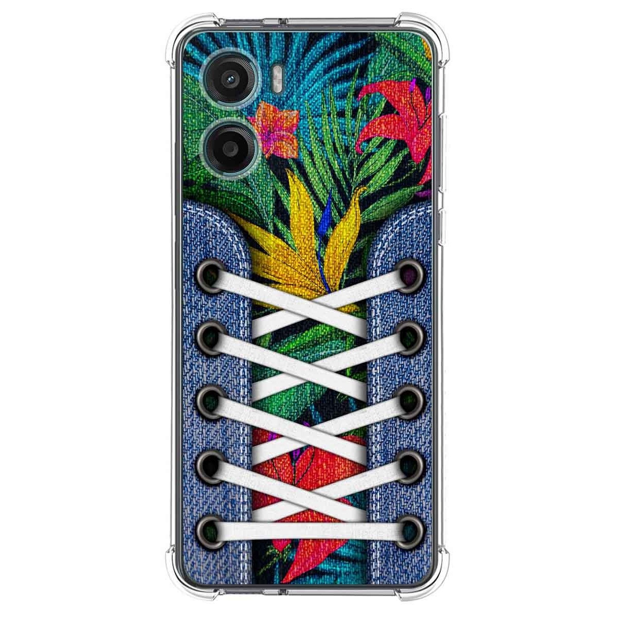 Funda Silicona Antigolpes para Motorola Moto G05 / E15 diseño Zapatillas 12 Dibujos