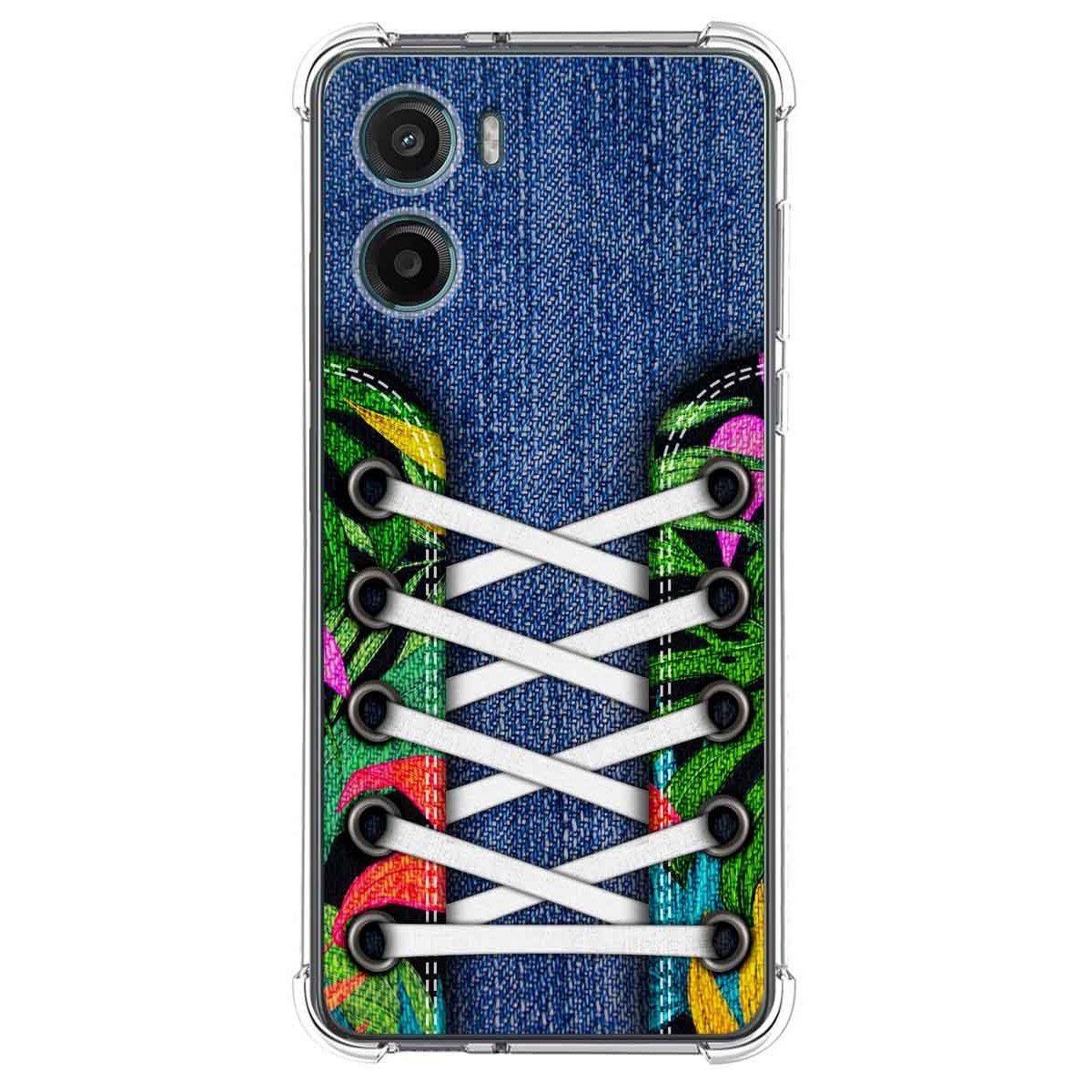 Funda Silicona Antigolpes para Motorola Moto G05 / E15 diseño Zapatillas 13 Dibujos