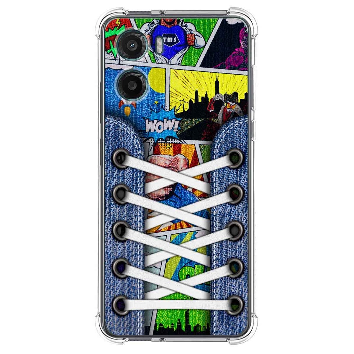Funda Silicona Antigolpes para Motorola Moto G05 / E15 diseño Zapatillas 14 Dibujos