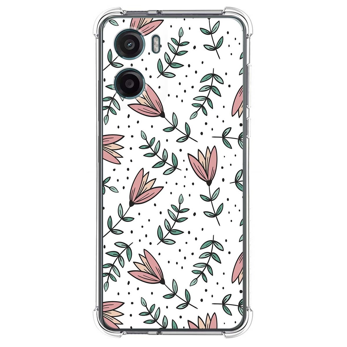 Funda Silicona Antigolpes para Motorola Moto G05 / E15 diseño Flores 01 Dibujos