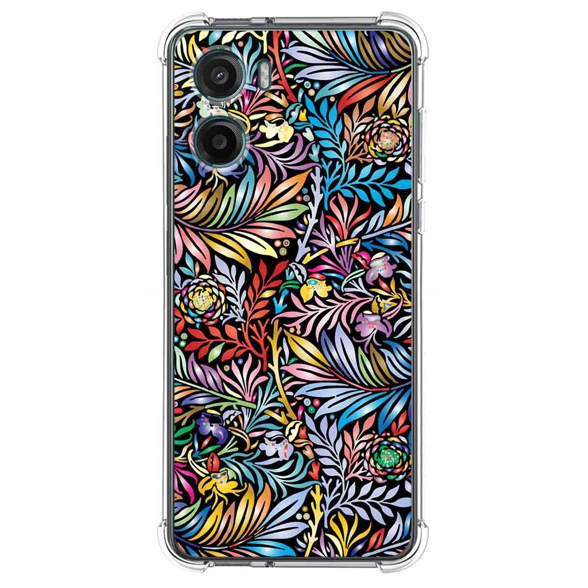 Funda Silicona Antigolpes para Motorola Moto G05 / E15 diseño Flores 04 Dibujos