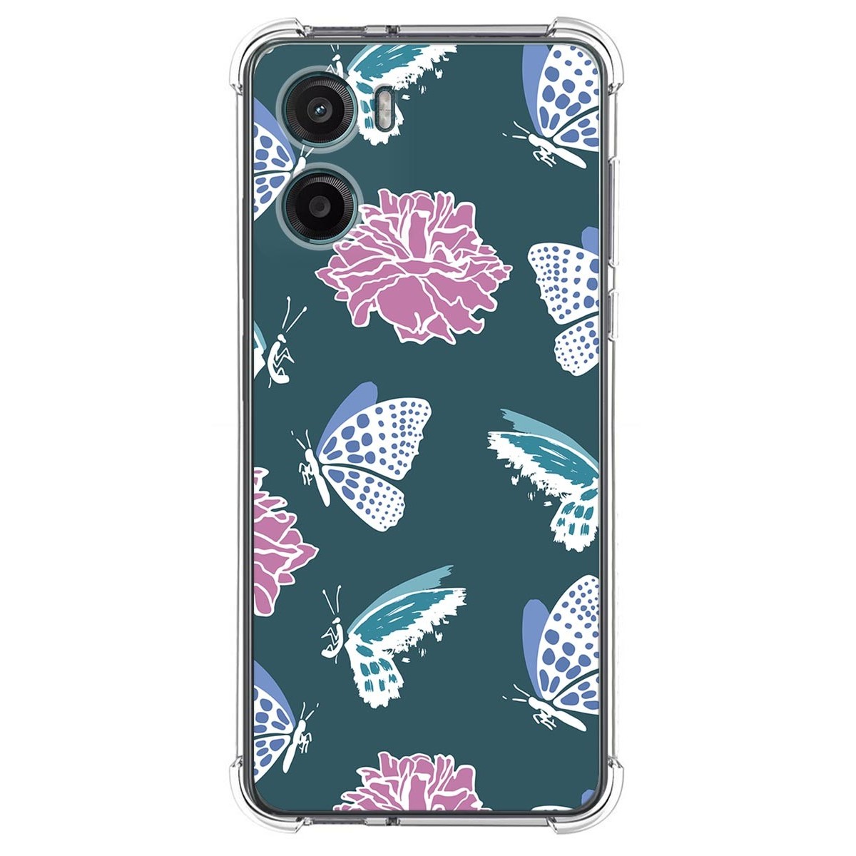 Funda Silicona Antigolpes para Motorola Moto G05 / E15 diseño Flores 10 Dibujos