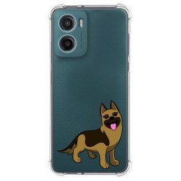 Funda Silicona Antigolpes para Motorola Moto G05 / E15 diseño Perros 03 Dibujos