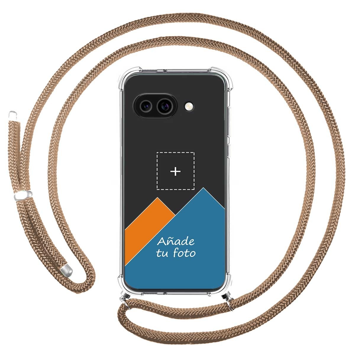 Personaliza tu Funda Colgante Transparente para Google Pixel 9a 5G con Cordon Camel Dibujo Personalizada