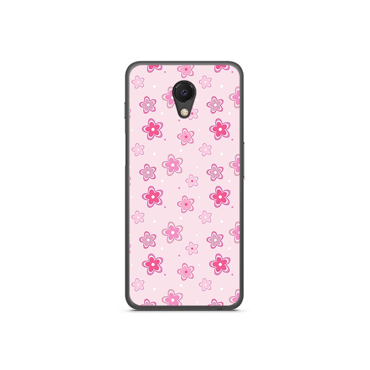 Funda Gel Tpu para Meizu M6S Diseño Flores Dibujos