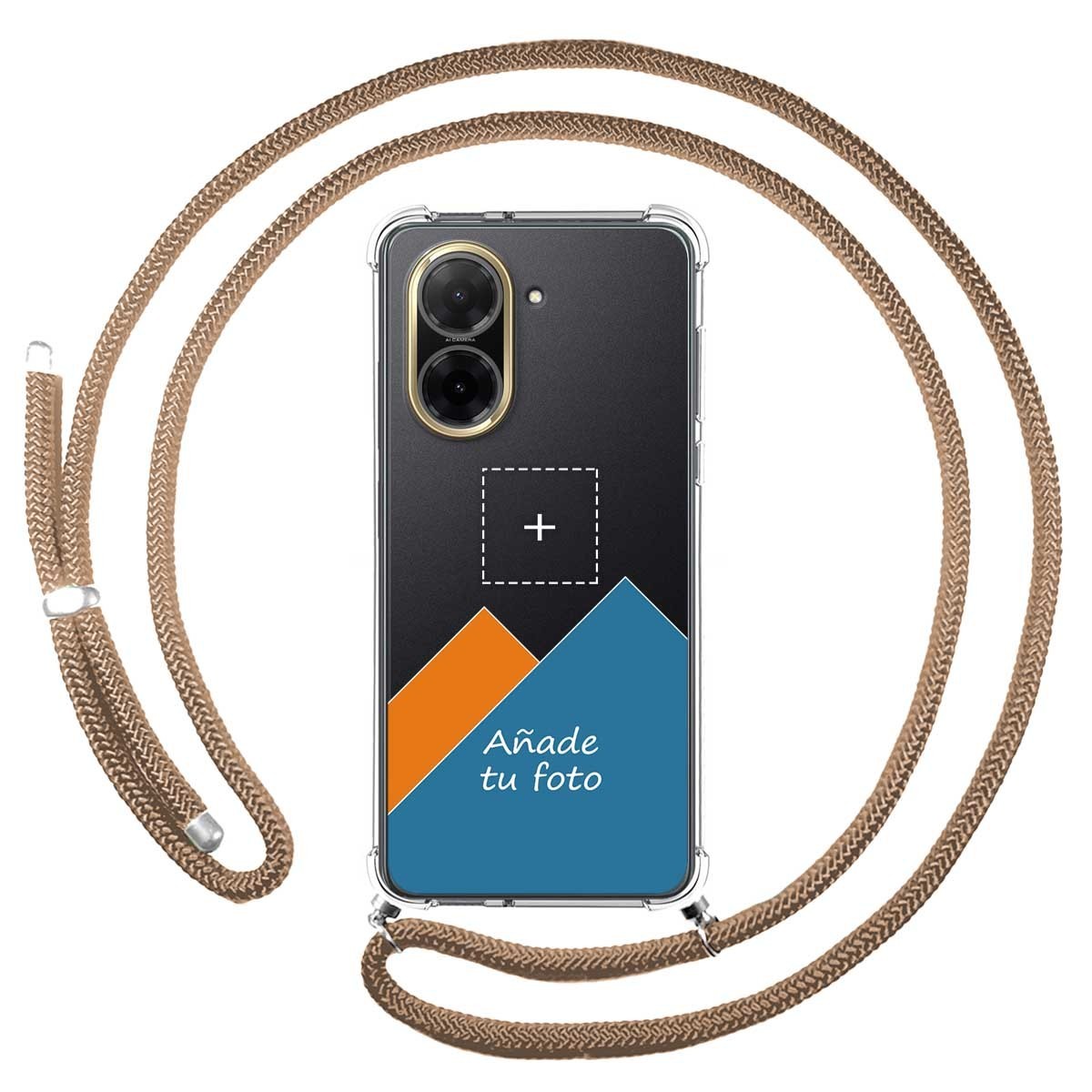 Personaliza tu Funda Colgante Transparente para Xiaomi Redmi A5 con Cordon Camel Dibujo Personalizada