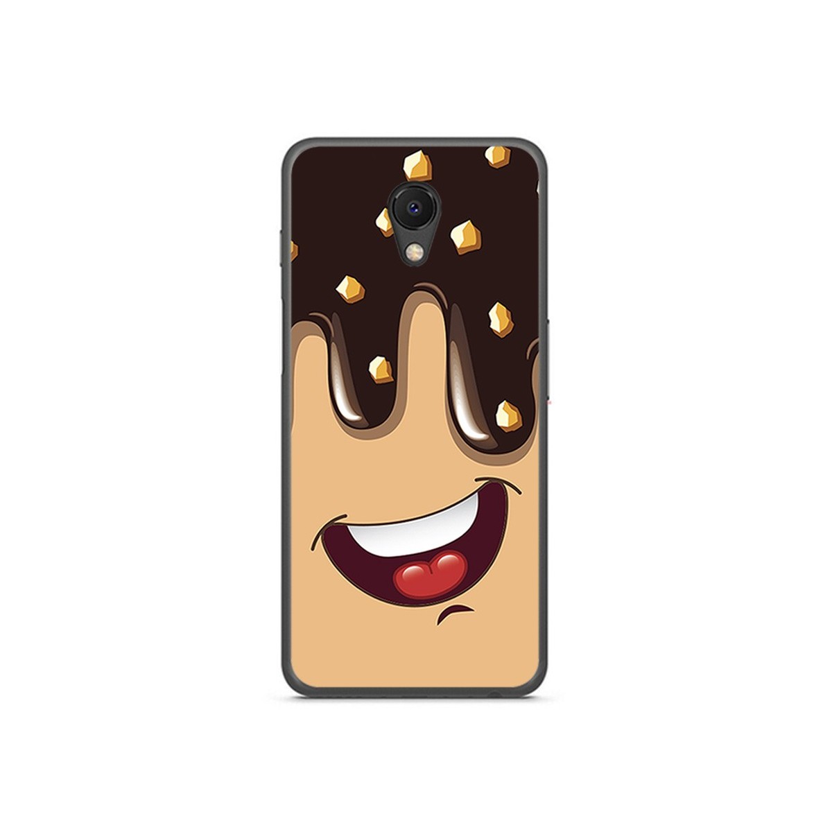 Funda Gel Tpu para Meizu M6S Diseño Helado Chocolate Dibujos