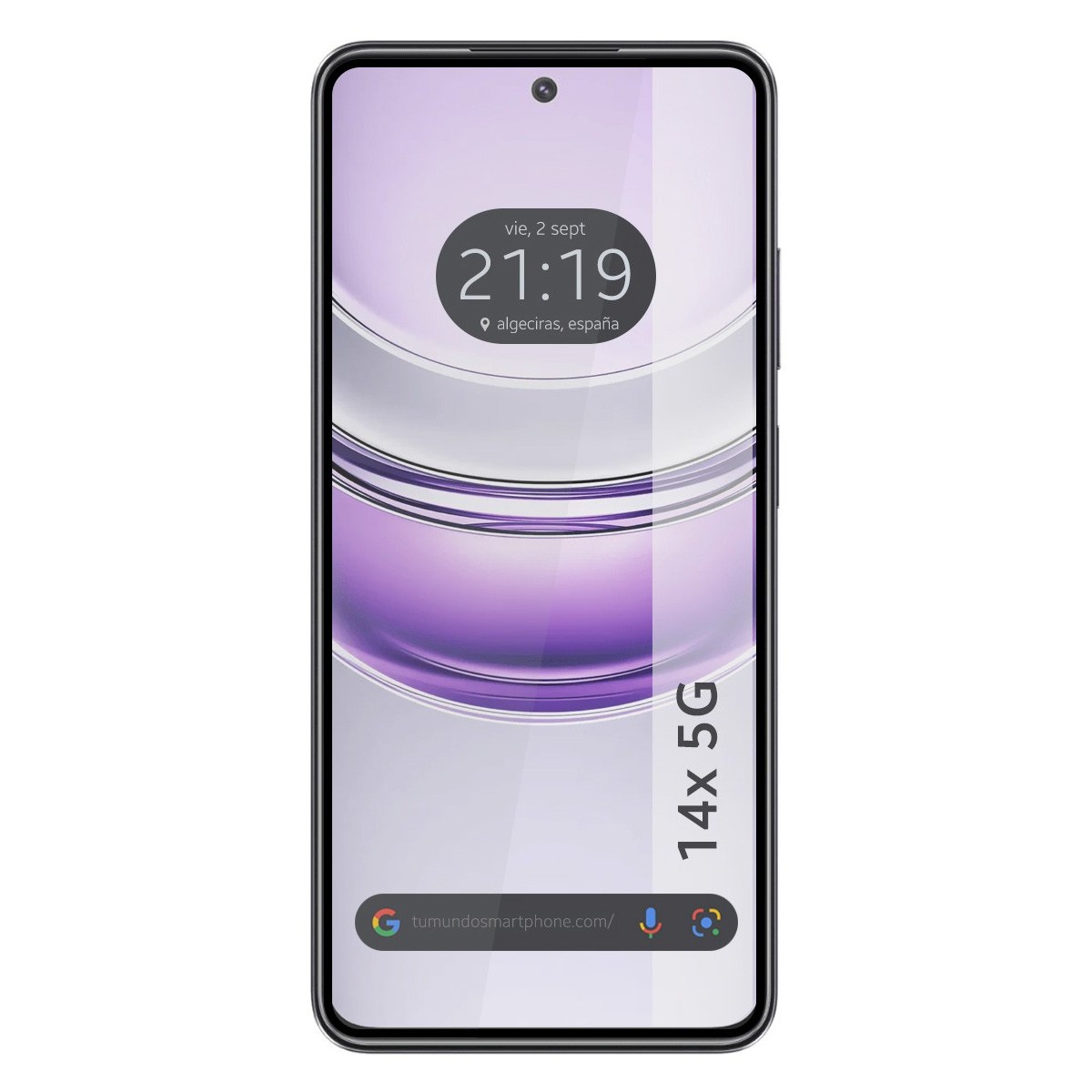 Protector Cristal Templado Completo 5D Full Glue Negro para Realme 14x 5G Vidrio