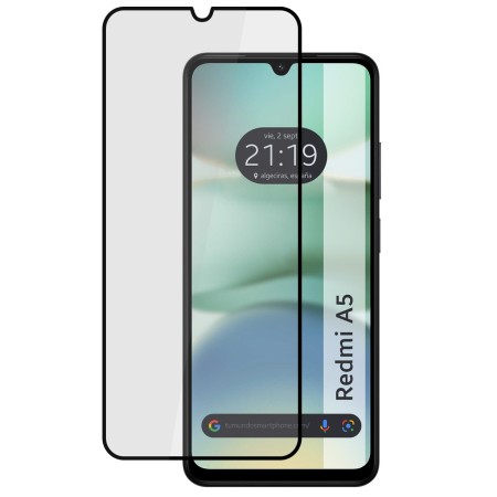 Protector Cristal Templado Completo 5D Full Glue Negro para Xiaomi Redmi A5 Vidrio