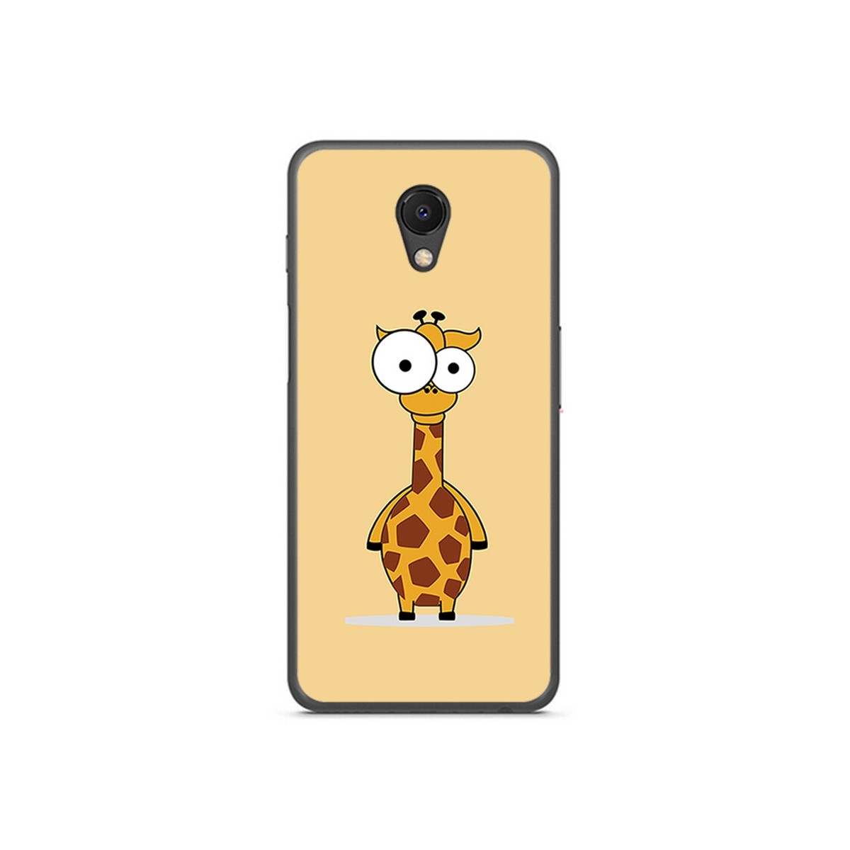 Funda Gel Tpu para Meizu M6S Diseño Jirafa Dibujos