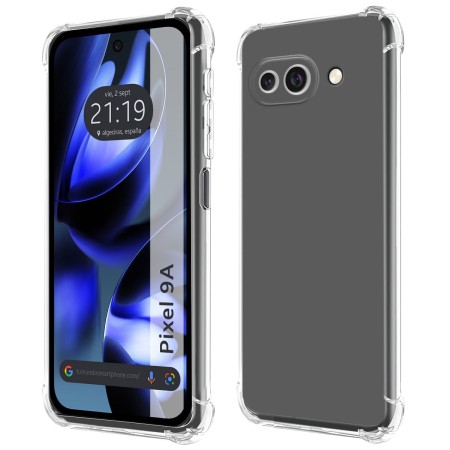 Funda Silicona Antigolpes Transparente para Google Pixel 9a 5G