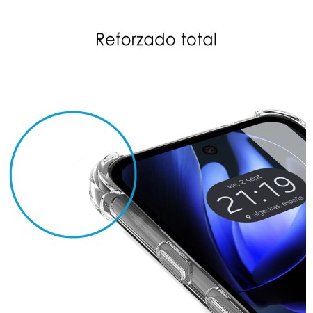 Funda Silicona Antigolpes Transparente para Google Pixel 9a 5G