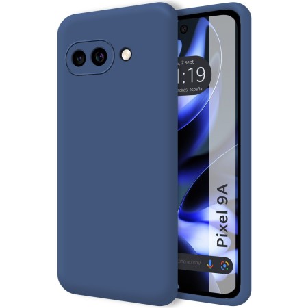 Funda Silicona Líquida Ultra Suave para Google Pixel 9a 5G color Azul