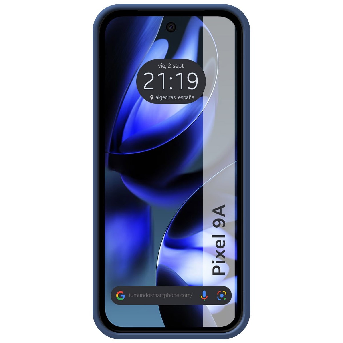 Funda Silicona Líquida Ultra Suave para Google Pixel 9a 5G color Azul