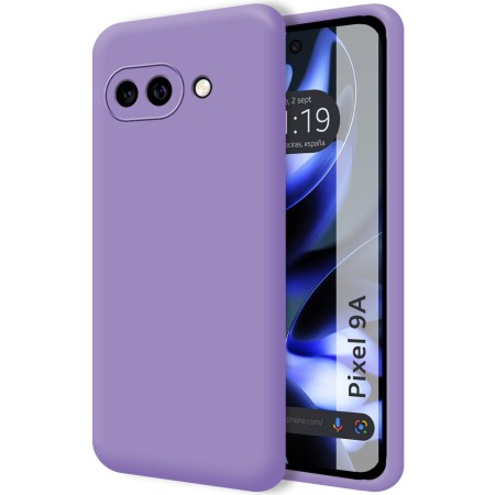 Funda Silicona Líquida Ultra Suave para Google Pixel 9a 5G color Morada
