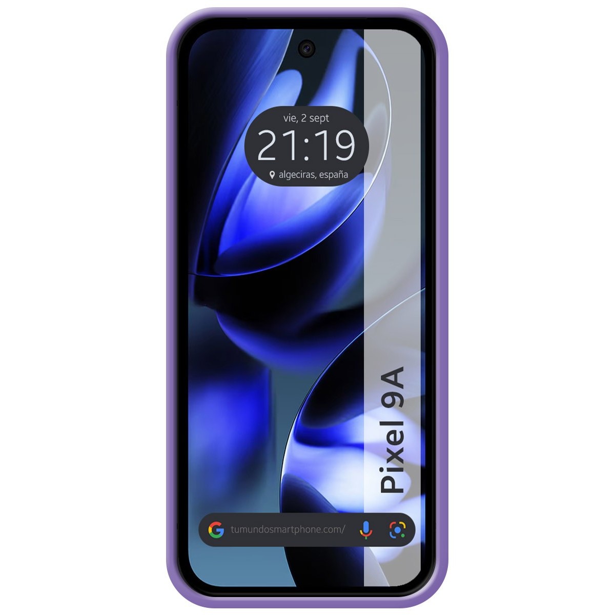 Funda Silicona Líquida Ultra Suave para Google Pixel 9a 5G color Morada