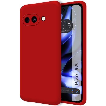 Funda Silicona Líquida Ultra Suave para Google Pixel 9a 5G color Roja