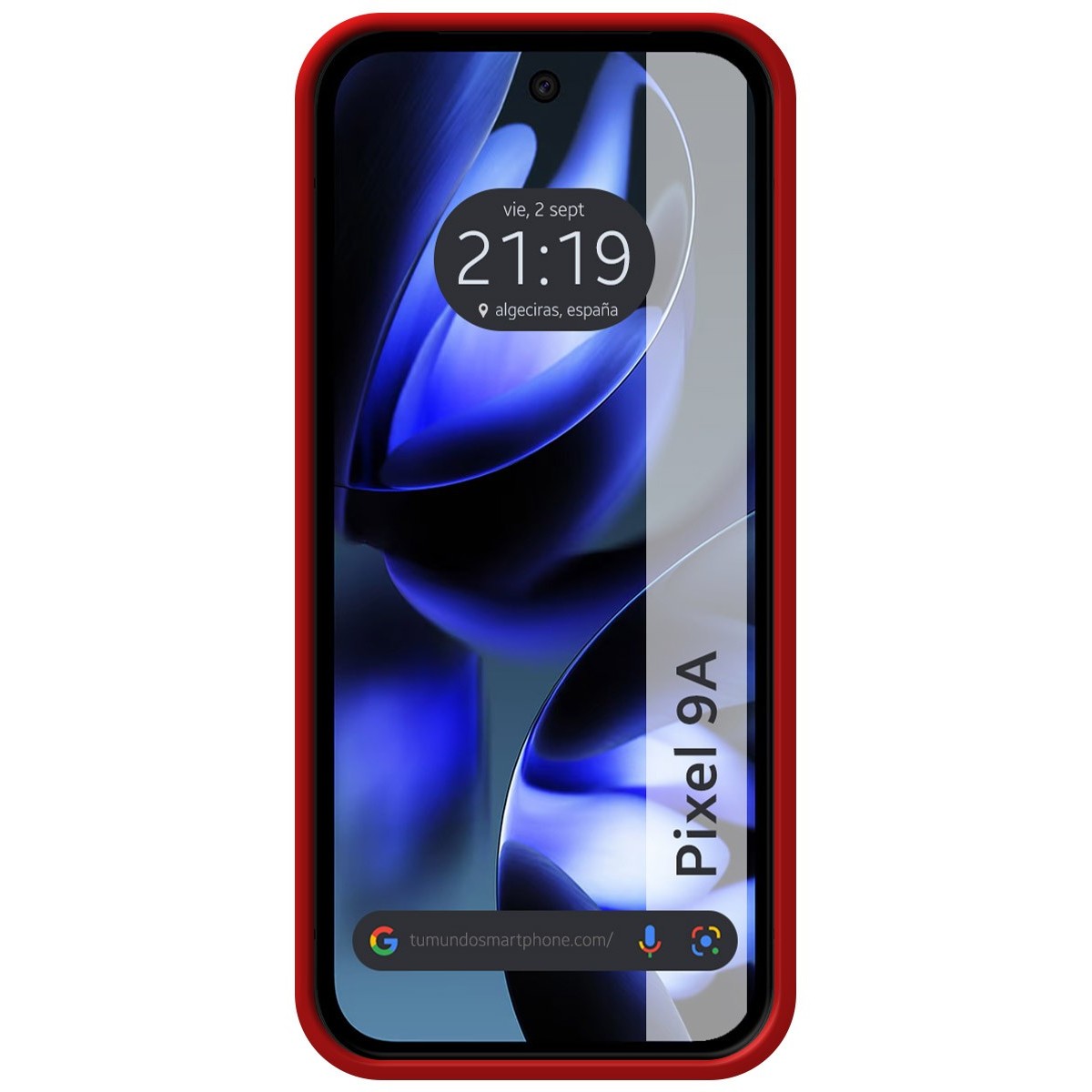 Funda Silicona Líquida Ultra Suave para Google Pixel 9a 5G color Roja