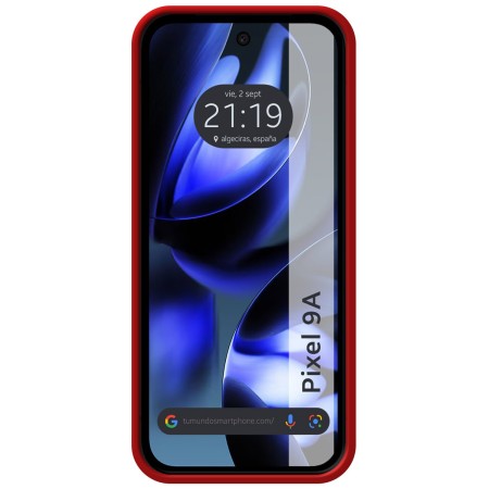 Funda Silicona Líquida Ultra Suave para Google Pixel 9a 5G color Roja