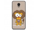 Funda Gel Tpu para Meizu M6S Diseño Leon Dibujos