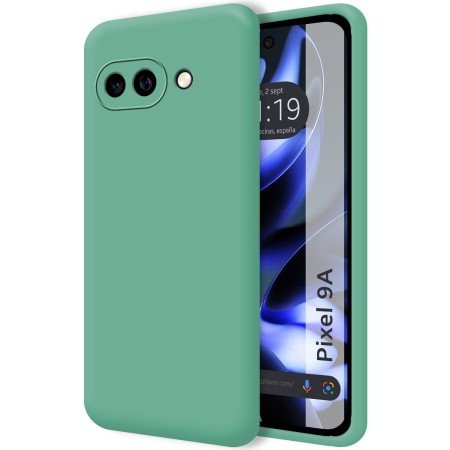 Funda Silicona Líquida Ultra Suave para Google Pixel 9a 5G color Verde