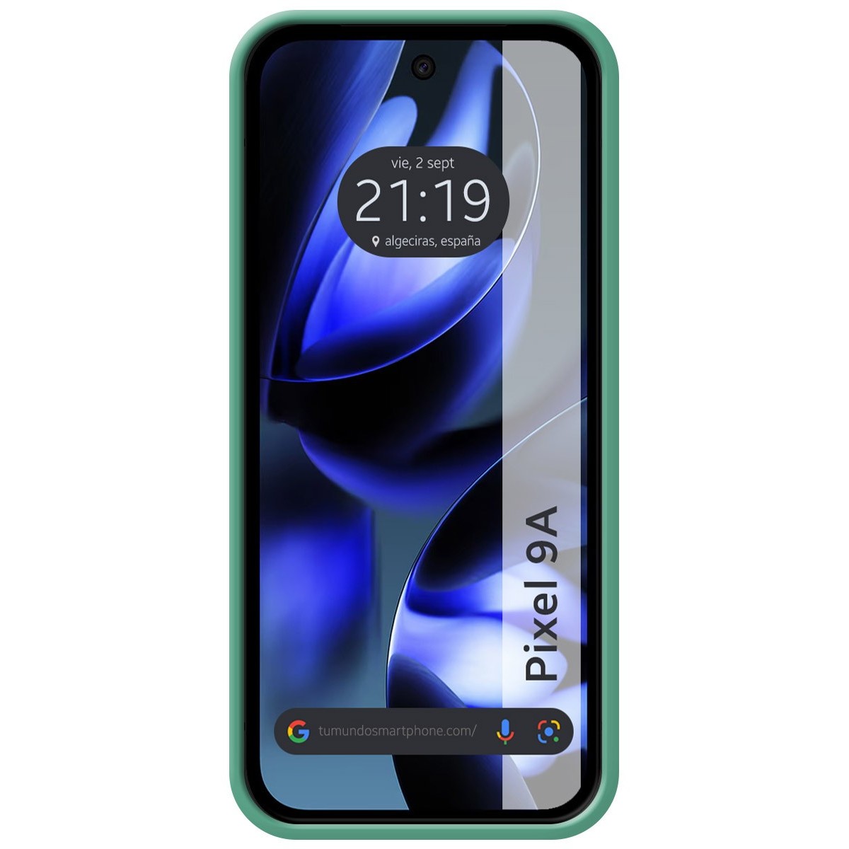 Funda Silicona Líquida Ultra Suave para Google Pixel 9a 5G color Verde