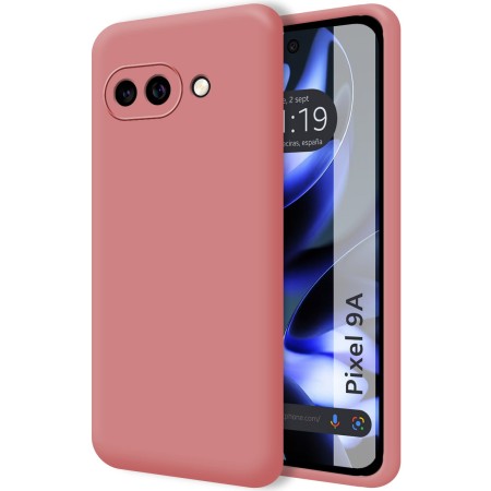 Funda Silicona Líquida Ultra Suave para Google Pixel 9a 5G color Rosa