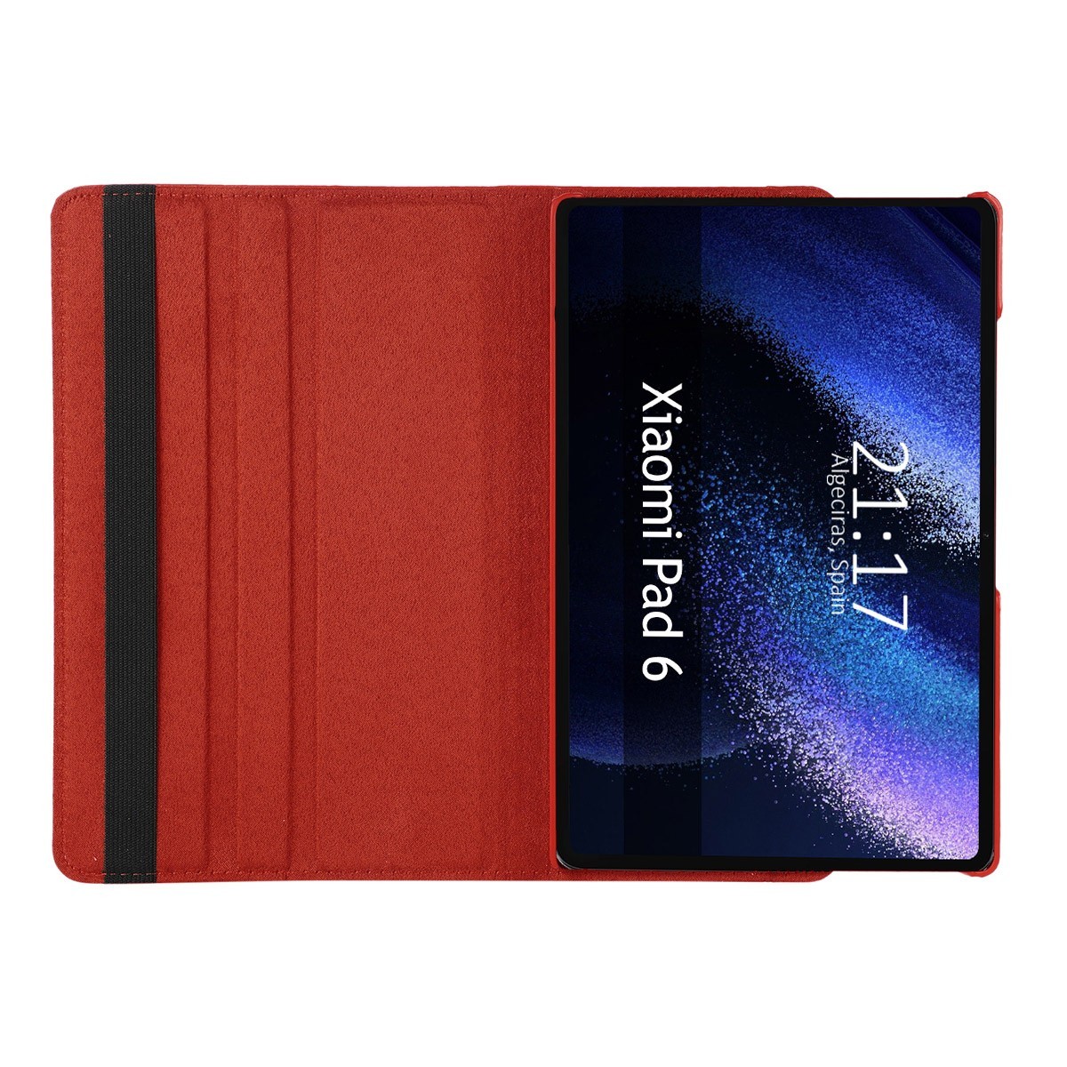 Funda Giratoria 360 para Xiaomi Pad 6 color Roja