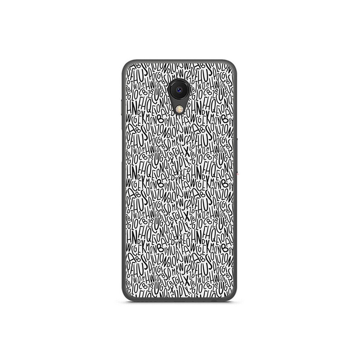 Funda Gel Tpu para Meizu M6S Diseño Letras Dibujos
