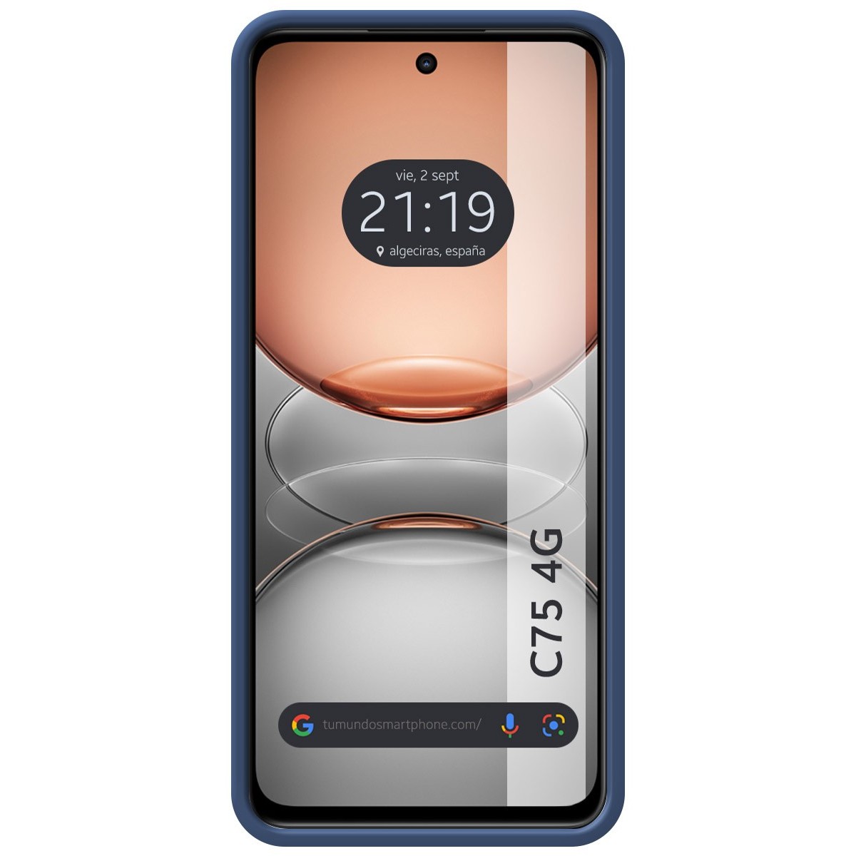 Funda Silicona Líquida Ultra Suave para Realme C75 color Azul