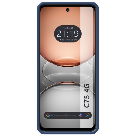 Funda Silicona Líquida Ultra Suave para Realme C75 color Azul