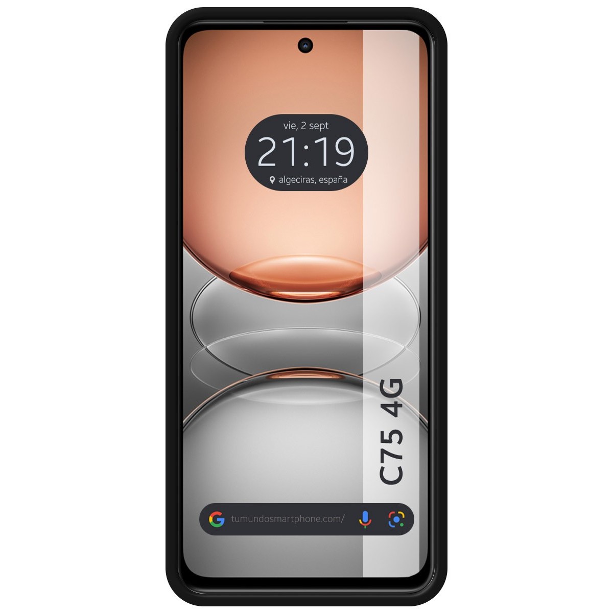 Funda Silicona Líquida Ultra Suave para Realme C75 color Negra