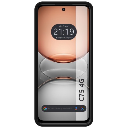 Funda Silicona Líquida Ultra Suave para Realme C75 color Negra