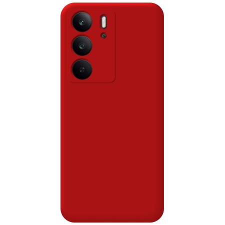 Funda Silicona Líquida Ultra Suave para Realme C75 color Roja